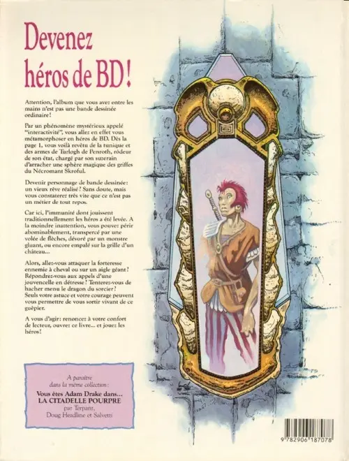 Verso de l'album La Sphère du Nécromant Vous êtes Turlogh le Rôdeur!...