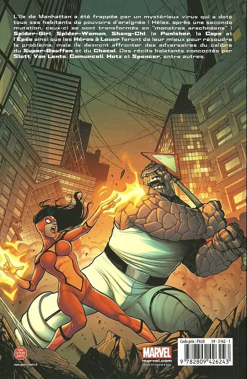 Verso de l'album Spider-Man : Spider-Island Tome 2