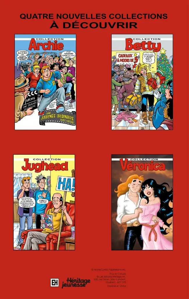 Verso de l'album Archie Collection Tome 2 Une journée ordinaire avec Archie