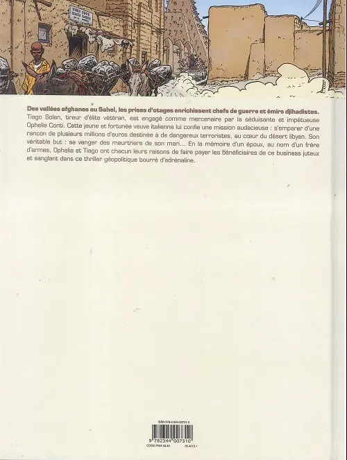 Verso de l'album Tiago Solan Tome 1 Rançon d'état