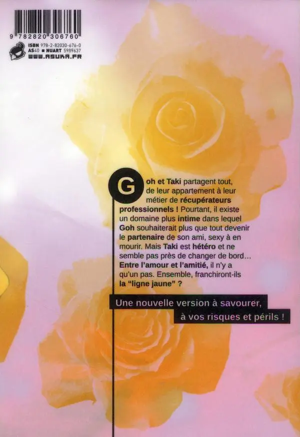 Verso de l'album Yellow 1/2
