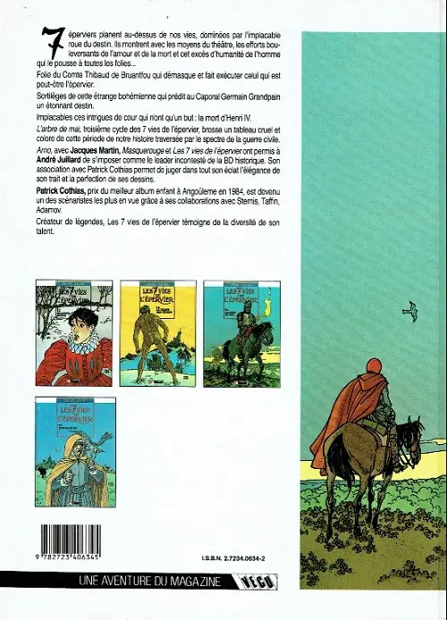 Verso de l'album Les 7 Vies de l'Épervier Tome 3 L'arbre de mai