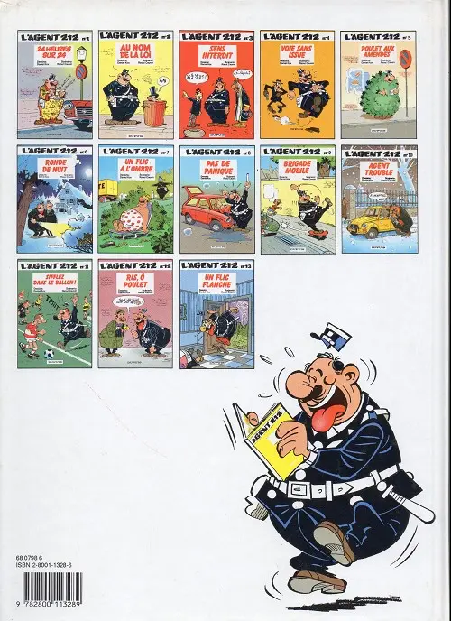 Verso de l'album L'Agent 212 Tome 1 24 heures sur 24