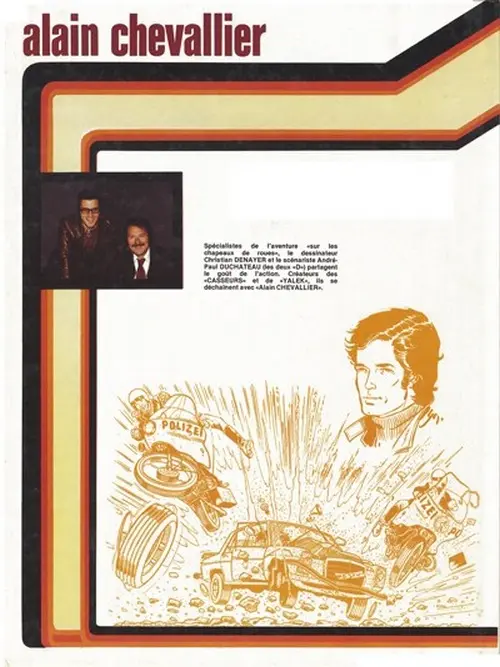 Verso de l'album Alain Chevallier Tome 9 Team de la mort