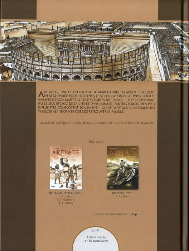 Verso de l'album Arelate Tome 5 Hortensis