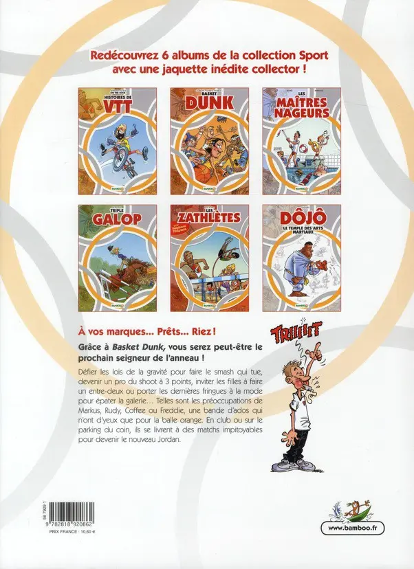 Verso de l'album Basket dunk Tome 7