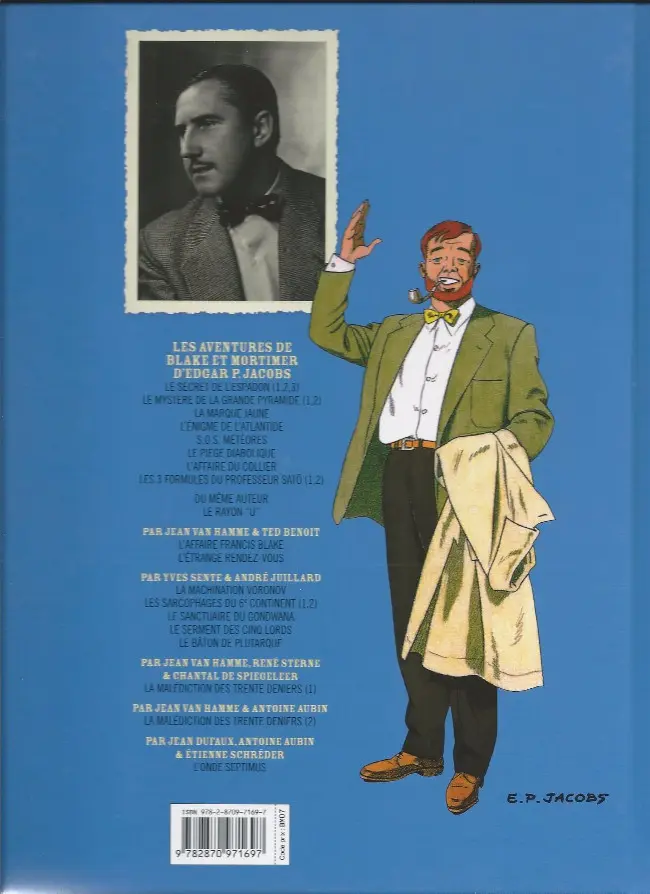 Verso de l'album Blake et Mortimer Tome 5 Le Mystère de la Grande Pyramide - Tome 2