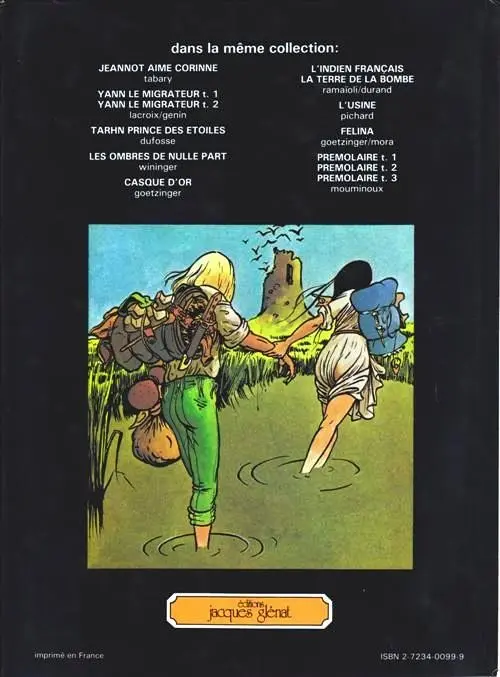 Verso de l'album Brunelle et Colin Tome 1 Le vol noir