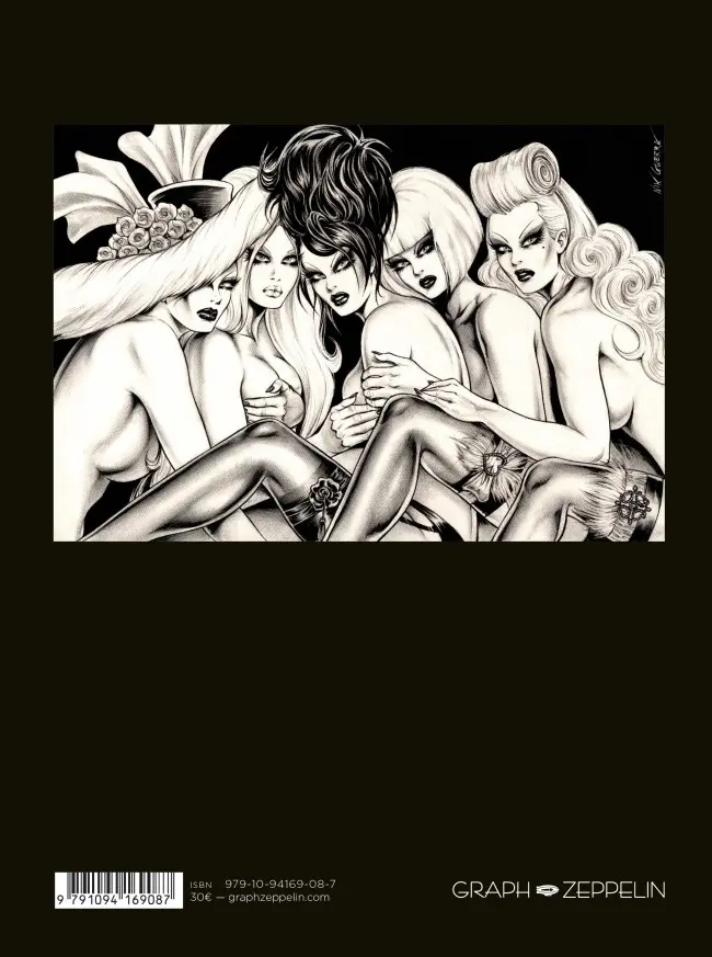 Verso de l'album Dark Divas Pin-up Collection