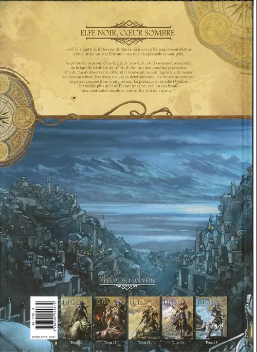 Verso de l'album Elfes Tome 10 Elfe noir, cœur sombre