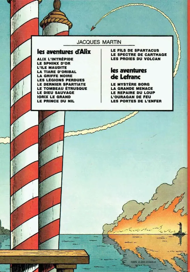 Verso de l'album Lefranc Tome 4 Le repaire du loup