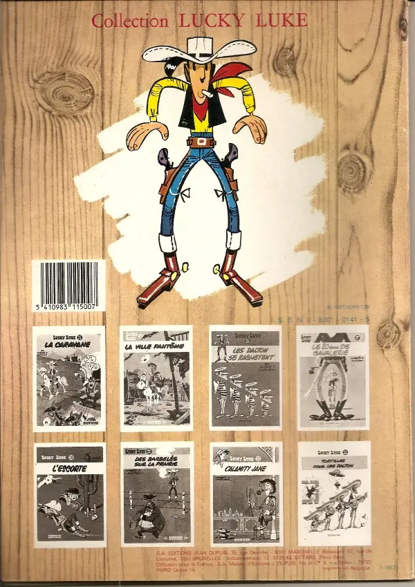 Verso de l'album Lucky Luke Tome 2 Rodéo