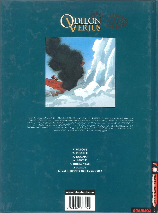 Verso de l'album Les exploits d'Odilon Verjus Tome 3 Eskimo