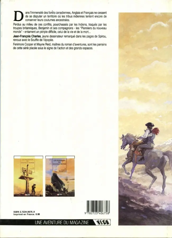Verso de l'album Les Pionniers du Nouveau Monde Tome 2 Le grand dérangement