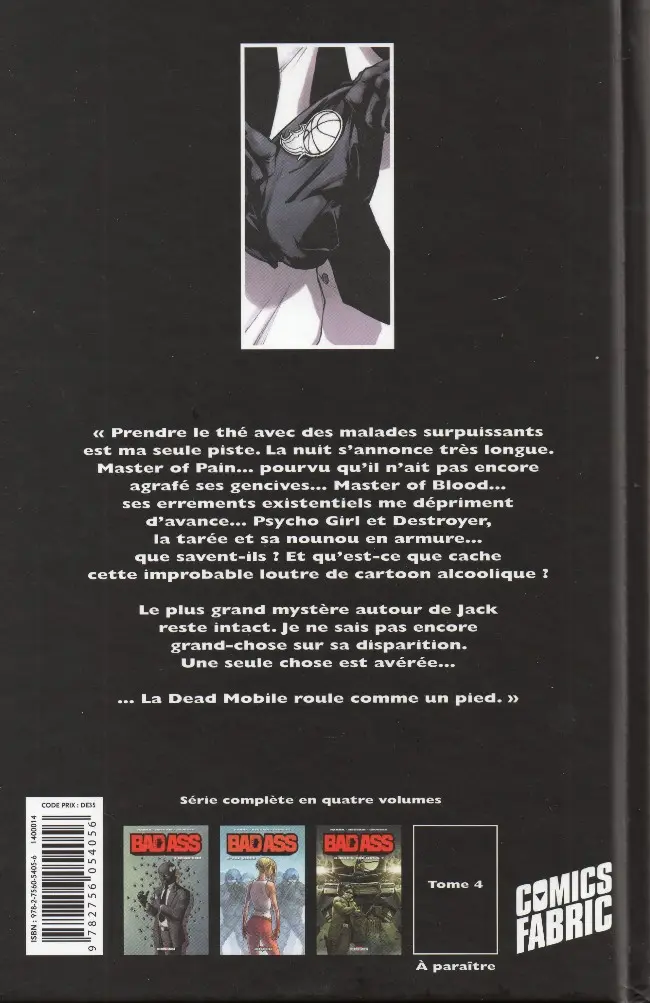 Verso de l'album Bad Ass Tome 3 Who's the Boss ?