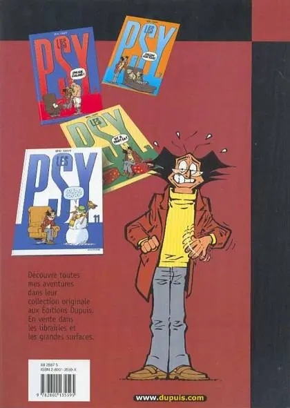 Verso de l'album Les Psy Tome 8 Areuh !
