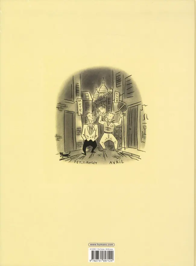 Verso de l'album Soirs de Paris