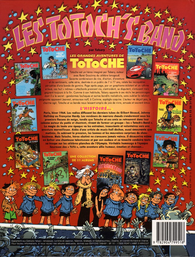 Verso de l'album Totoche Tome 3 Les Totoch's band