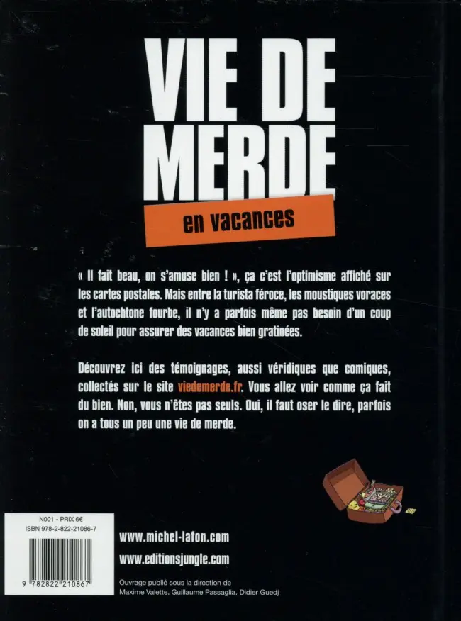Verso de l'album Vie de merde Tome 4 En vacances