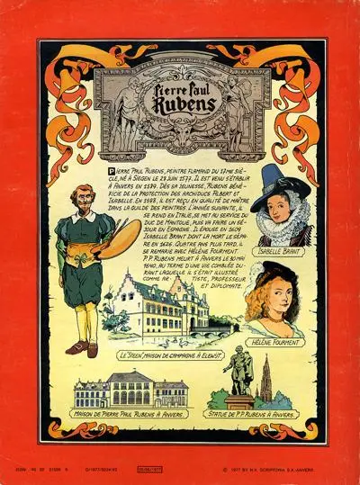 Verso de l'album Bob et Bobette Tome 164 Le rapin de Rubens