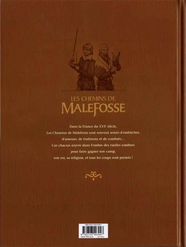 Verso de l'album Les Chemins de Malefosse Tome 22 Fortune vagabonde