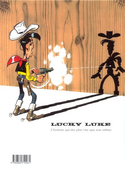 Verso de l'album Lucky Luke Tome 72 La légende de l'Ouest
