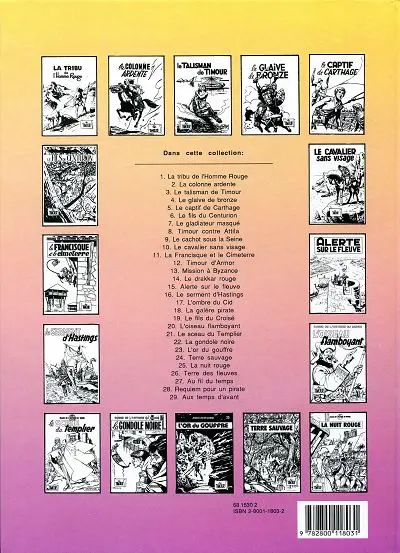 Verso de l'album Les Timour Tome 29 Aux temps d'avant