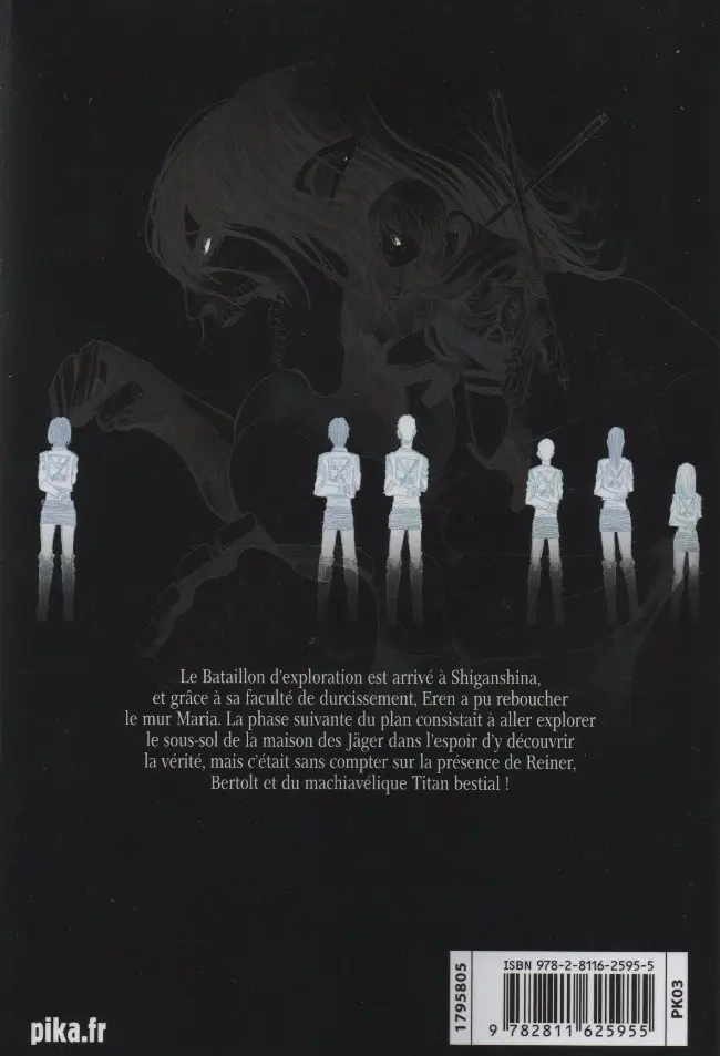 Verso de l'album L'Attaque des Titans 19
