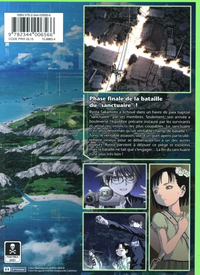 Verso de l'album Btooom ! 14