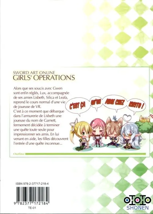 Verso de l'album Sword art online - Girls' Ops 005