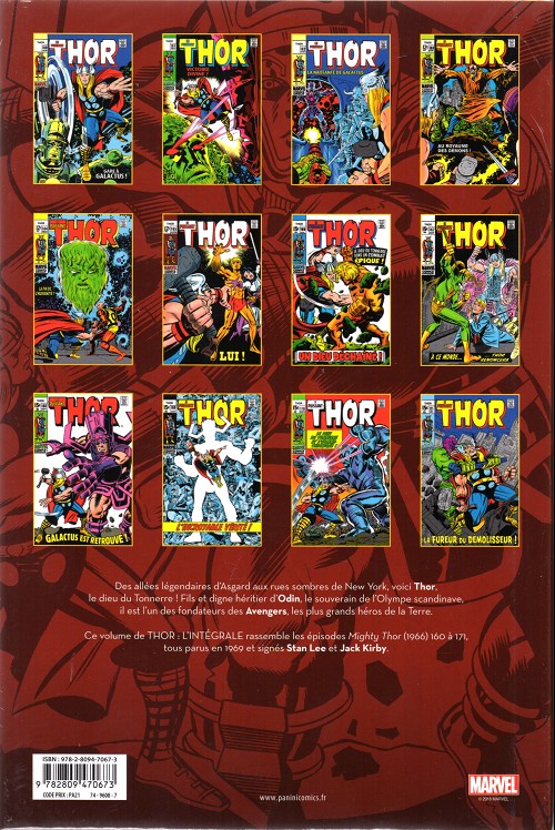 Verso de l'album Thor - L'intégrale Vol. 11 1969