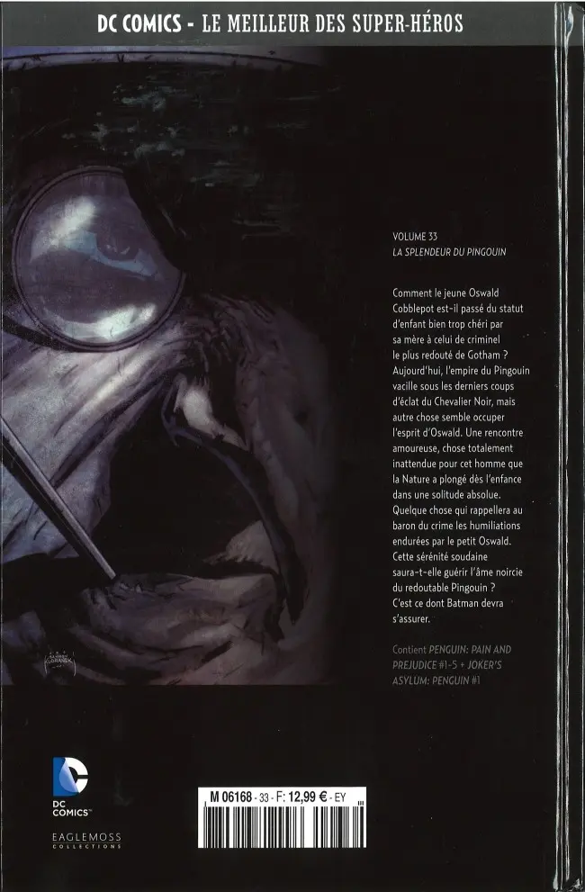 Verso de l'album DC Comics - Le Meilleur des Super-Héros Volume 33 Batman - La Splendeur du Pingouin