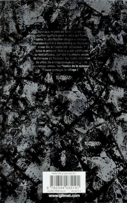 Verso de l'album Dr. Stone 6 Stone Wars