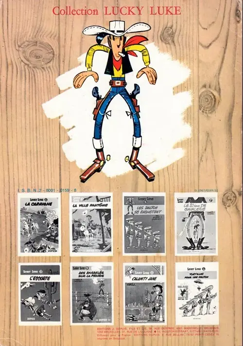 Verso de l'album Lucky Luke Tome 20 Billy the Kid