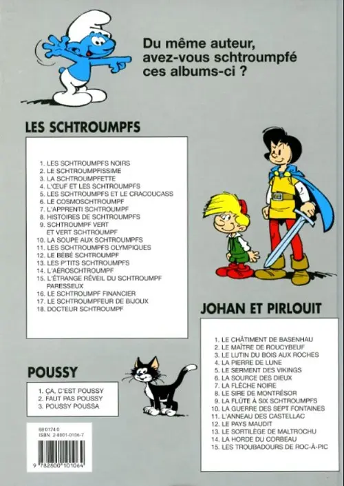 Verso de l'album Johan et Pirlouit Tome 12 Le pays maudit