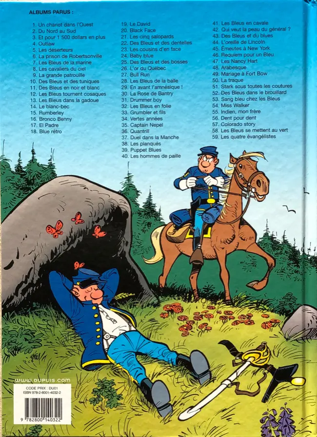 Verso de l'album Les Tuniques Bleues Tome 52 Des bleus dans le brouillard