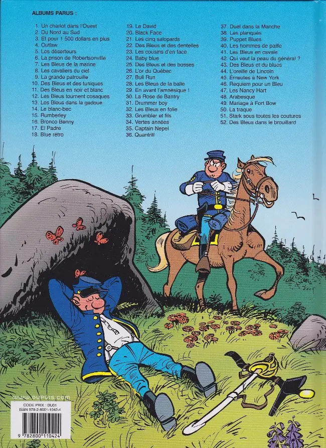 Verso de l'album Les Tuniques Bleues Tome 21 Les cinq salopards