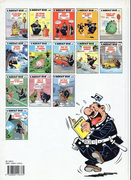 Verso de l'album L'Agent 212 Tome 11 Sifflez dans le ballon !