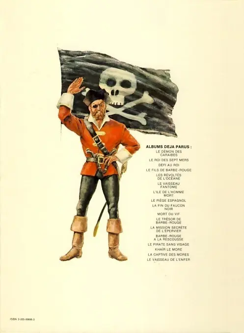 Verso de l'album Barbe-Rouge Tome 16 La Captive des Mores
