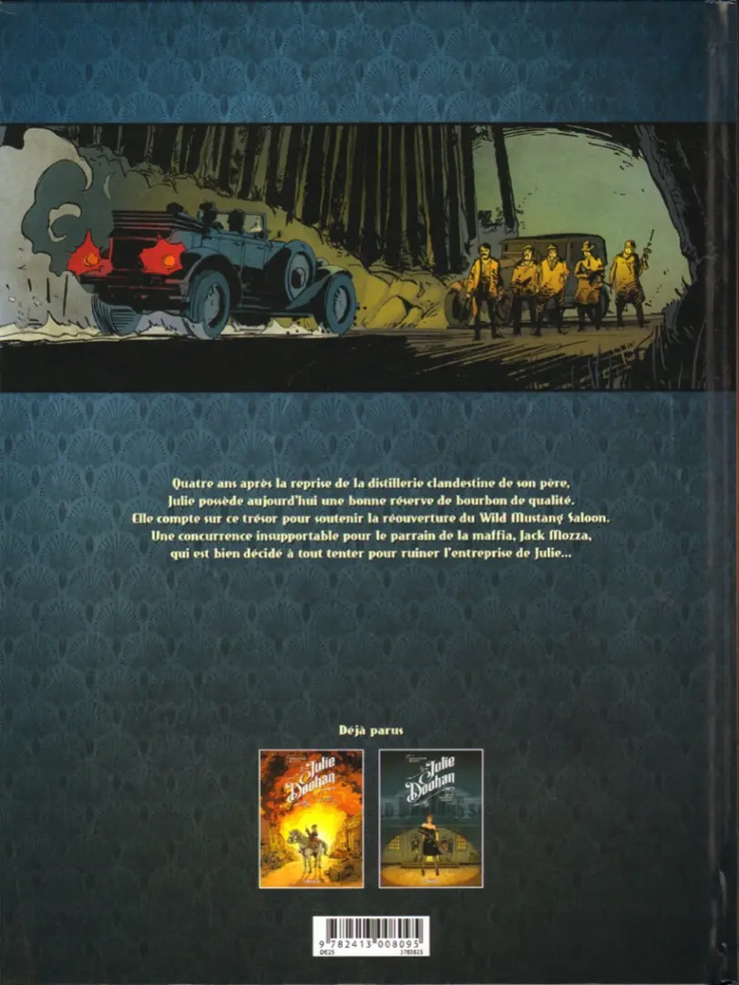 Verso de l'album Julie Doohan Tome 2 Wild mustang saloon