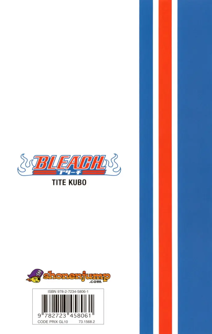 Verso de l'album Bleach Tome 21 Be my Family or Not