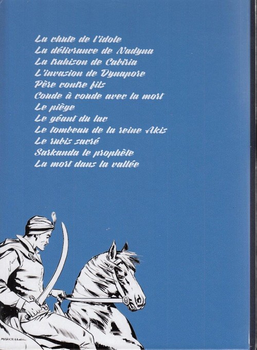 Verso de l'album Le Cavalier inconnu Volume 3