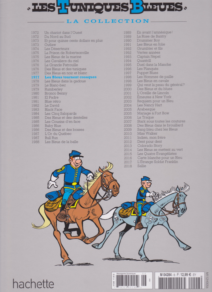 Verso de l'album Les Tuniques Bleues La Collection - Hachette, 2e série Tome 6 Les bleus tournent cosaques