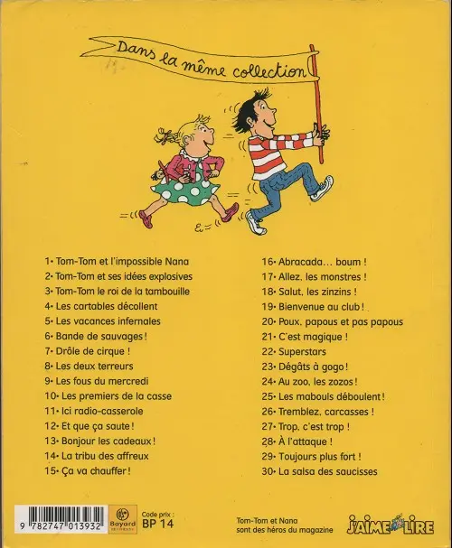 Verso de l'album Tom-Tom et Nana Tome 15 Ça va chauffer !