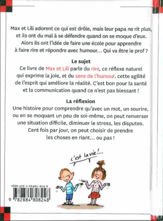 Verso de l'album Ainsi va la vie Tome 125 Max et Lili aiment trop rire