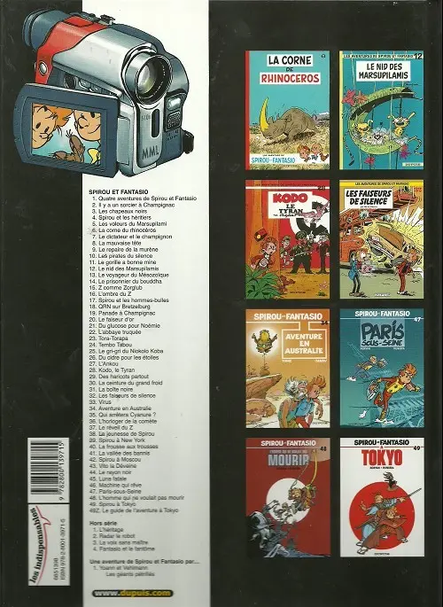 Verso de l'album Spirou et Fantasio Tome 26 Du cidre pour les étoiles