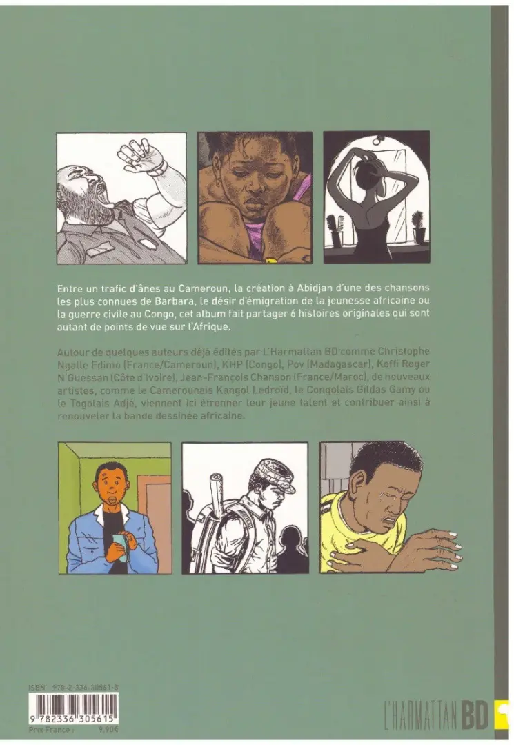 Verso de l'album Nouvelles d'Afrique