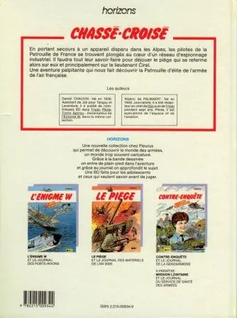 Verso de l'album Chassé-croisé