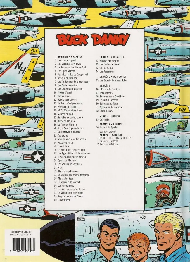 Verso de l'album Buck Danny Tome 51 Mystère en Antarctique