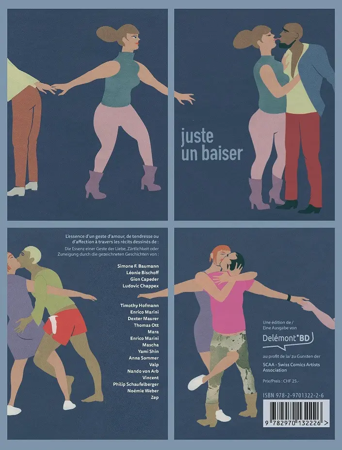 Verso de l'album Juste un baiser